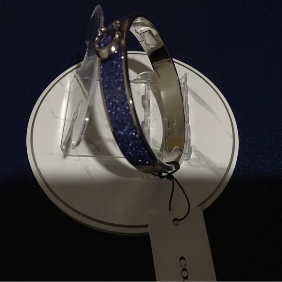 COACH BRACELET, SIGNATURE PUSH HINGED BANGLE - Picture 8 of 9